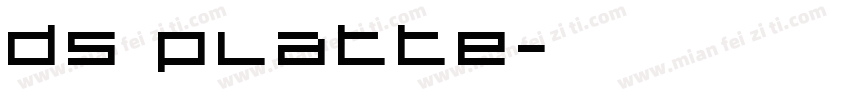 DS Platte字体转换